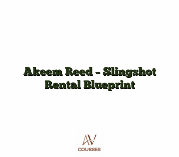 Akeem Reed - Slingshot Rental Blueprint