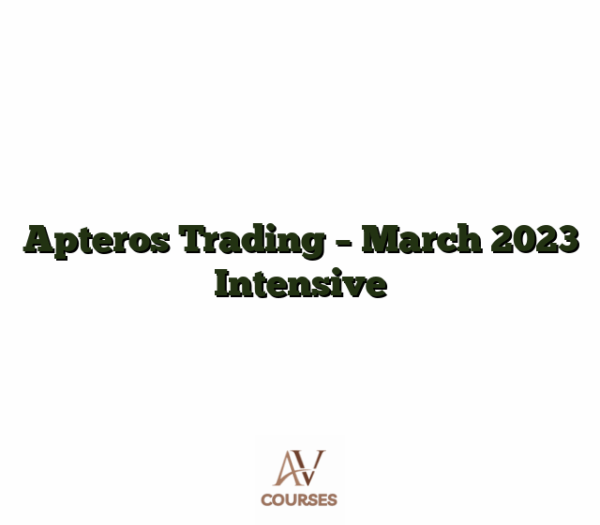 Apteros Trading - March 2023 Intensive