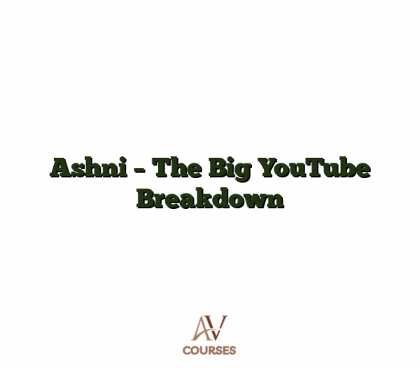 Ashni - The Big YouTube Breakdown