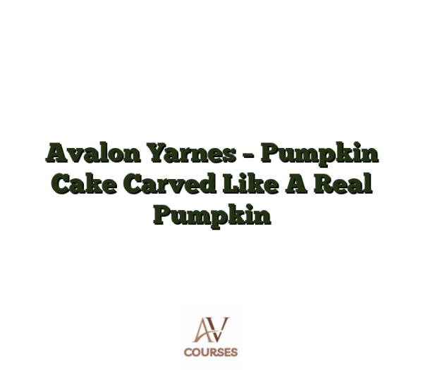 Avalon Yarnes - Pumpkin Cake Carved Like A Real Pumpkin