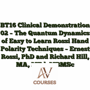 BT16 Clinical Demonstration 02 - The Quantum Dynamics of Easy to Learn Rossi Hand Polarity Techniques - Ernest Rossi, PhD and Richard Hill, MA, MEd, MBMSc