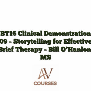 BT16 Clinical Demonstration 09 - Storytelling for Effective Brief Therapy - Bill O’Hanlon, MS