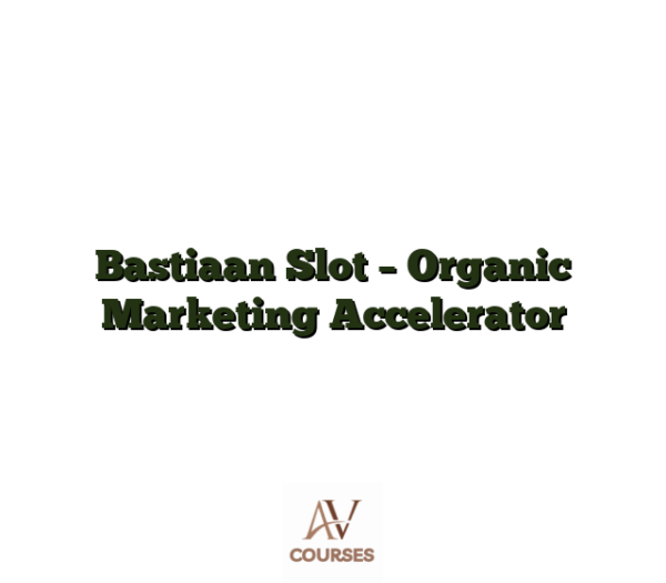 Bastiaan Slot - Organic Marketing Accelerator