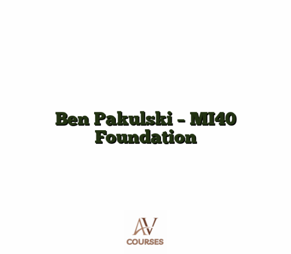 Ben Pakulski - MI40 Foundation