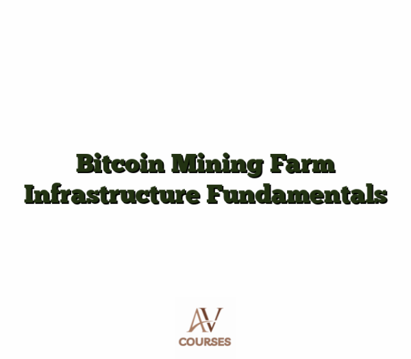 Bitcoin Mining Farm Infrastructure Fundamentals