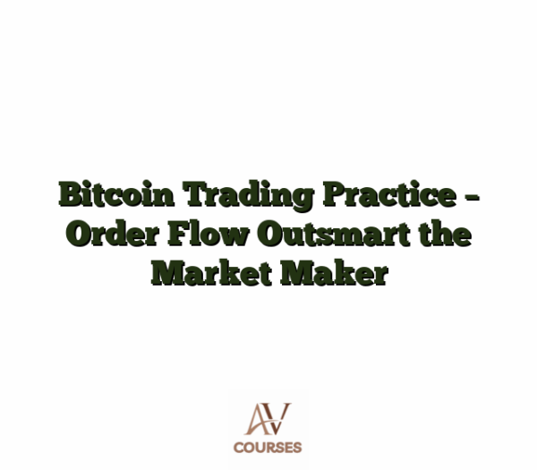 Bitcoin Trading Practice - Order Flow Outsmart the Market Maker