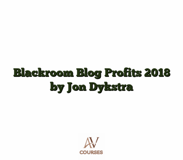 Blackroom Blog Profits 2018 by Jon Dykstra