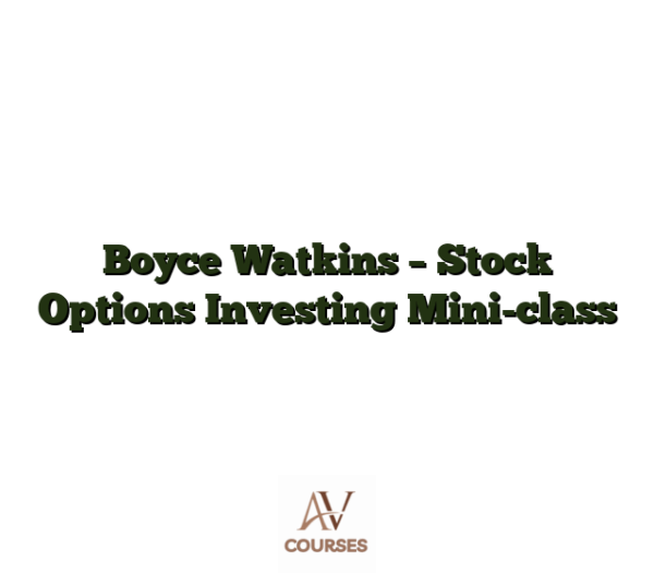 Boyce Watkins - Stock Options Investing Mini-class