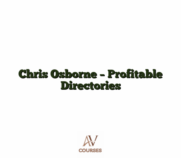 Chris Osborne - Profitable Directories