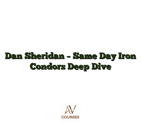 Dan Sheridan - Same Day Iron Condors Deep Dive