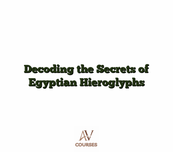 Decoding the Secrets of Egyptian Hieroglyphs