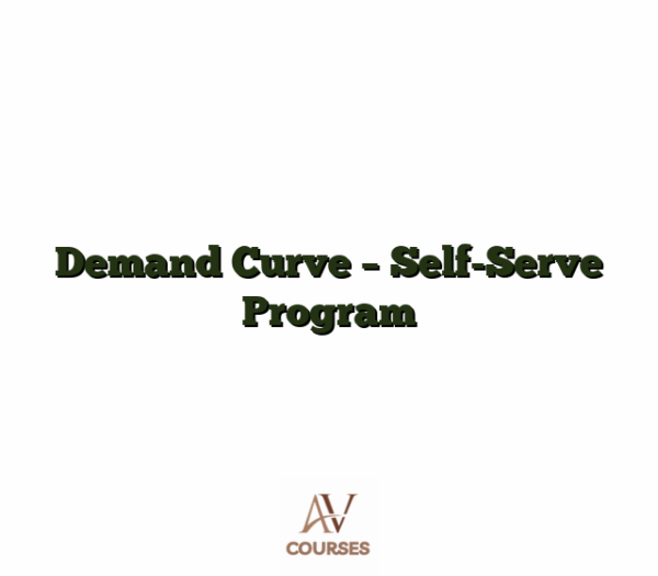 Demand Curve - Self-Serve Program