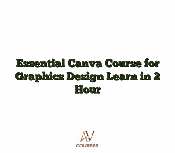 Essential Canva Course for Graphics Design Learn in 2 Hour