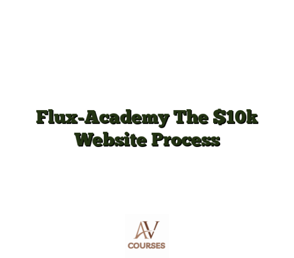 Flux-Academy The $10k Website Process