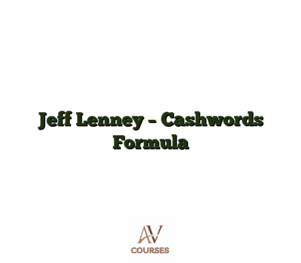 Jeff Lenney - Cashwords Formula