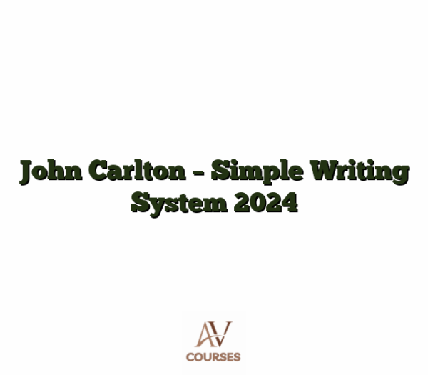 John Carlton - Simple Writing System 2024