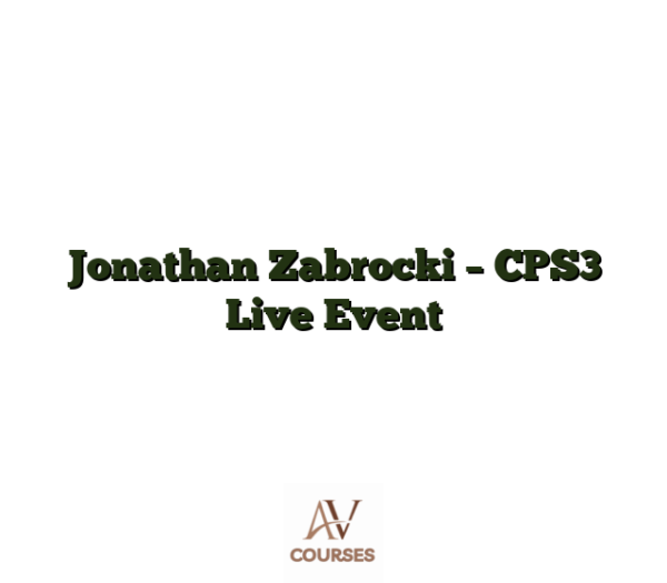 Jonathan Zabrocki - CPS3 Live Event