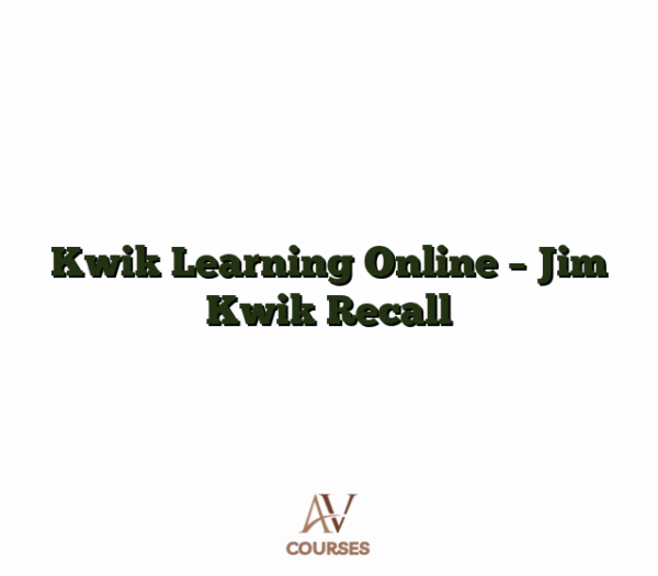 Kwik Learning Online - Jim Kwik Recall