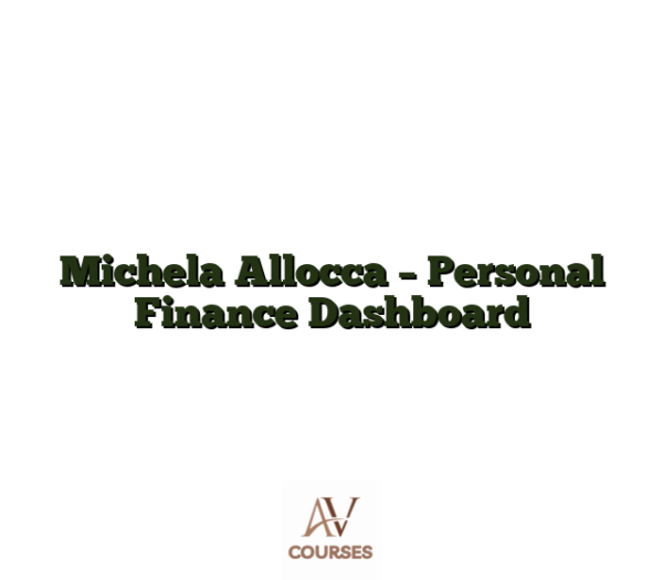 Michela Allocca - Personal Finance Dashboard