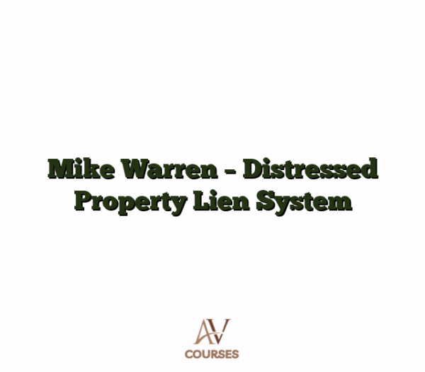 Mike Warren - Distressed Property Lien System