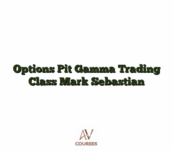 Options Pit Gamma Trading Class Mark Sebastian