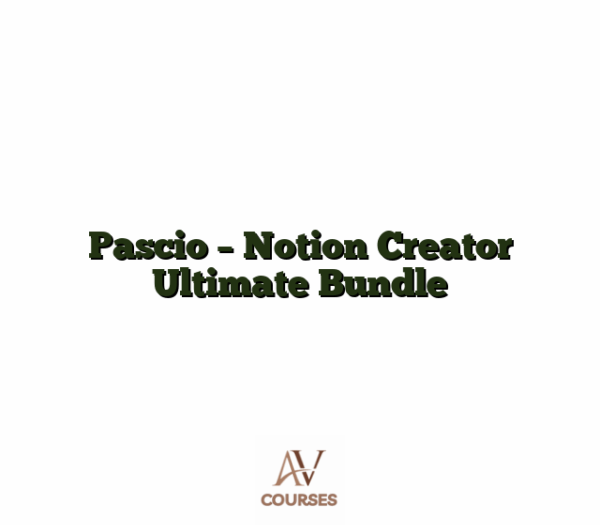 Pascio - Notion Creator Ultimate Bundle