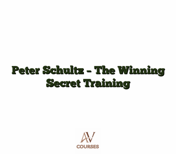 Peter Schultz - The Winning Secret Training