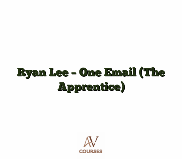 Ryan Lee - One Email (The Apprentice)
