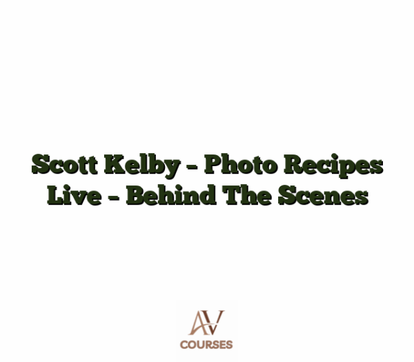 Scott Kelby - Photo Recipes Live - Behind The Scenes