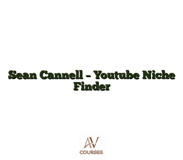 Sean Cannell - Youtube Niche Finder