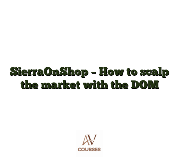 SierraOnShop - How to scalp the market with the DOM