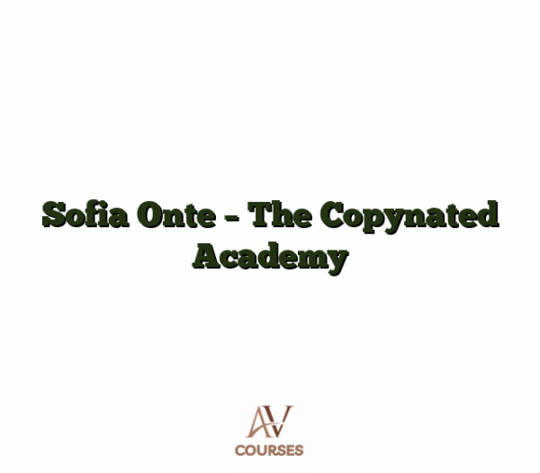 Sofia Onte - The Copynated Academy