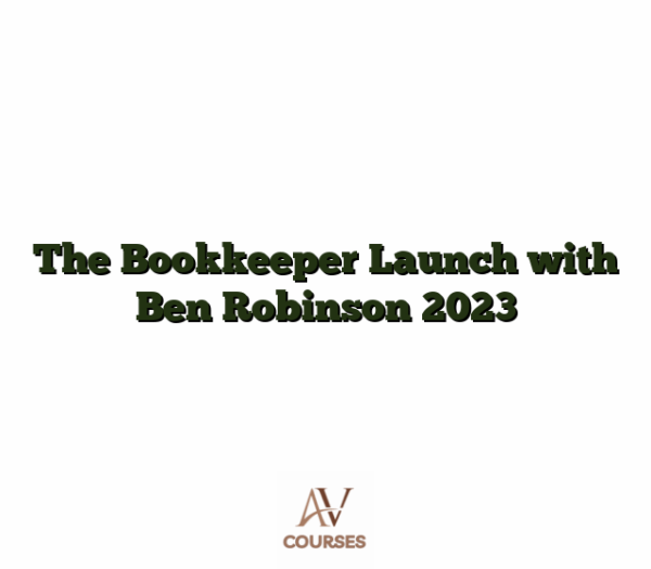 The Bookkeeper Launch with Ben Robinson 2023