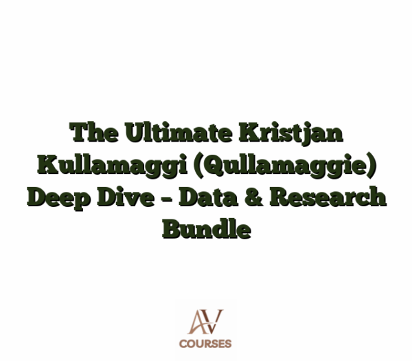 The Ultimate Kristjan Kullamaggi (Qullamaggie) Deep Dive - Data & Research Bundle