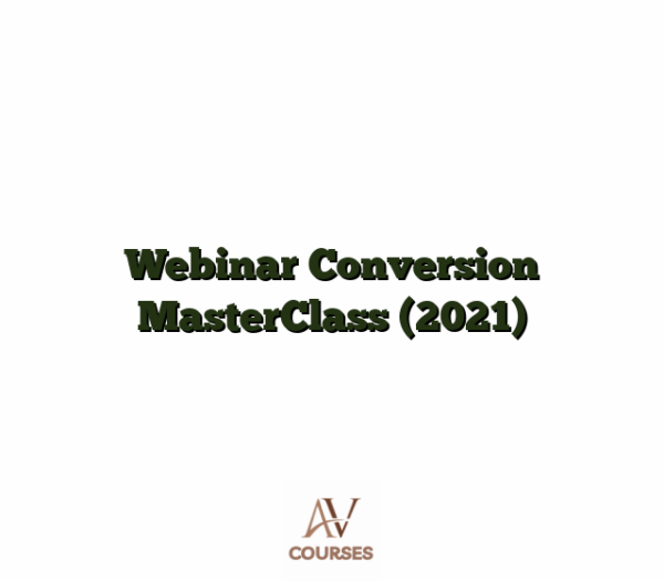 Webinar Conversion MasterClass (2021)