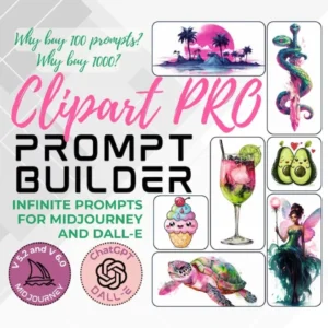 AIcreativeTools - Clipart Prompt Builder PRO Version for Midjourney
