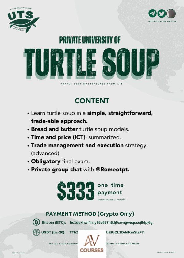 The Private University of Turtle Soup Course - Raid/Romeo (Romeotpt)