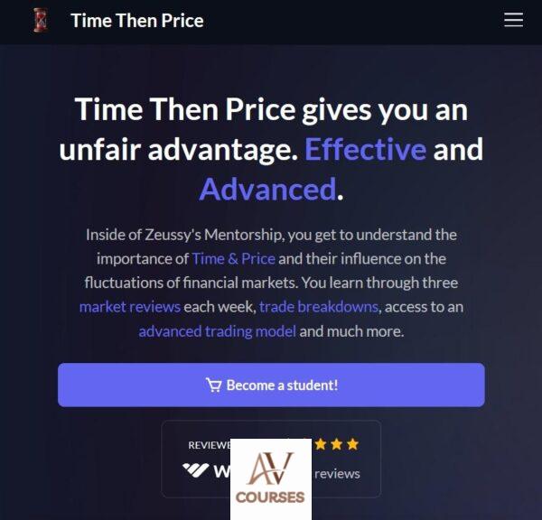 Zeussy 2024 Mentorship Courses - TimeThenPrice.com